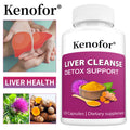 Kenofor® Liver Cleanse Detox Support – Milk Thistle & Turmeric Complex Capsules for Daily Liver Health & Vitality (120 Capsules)