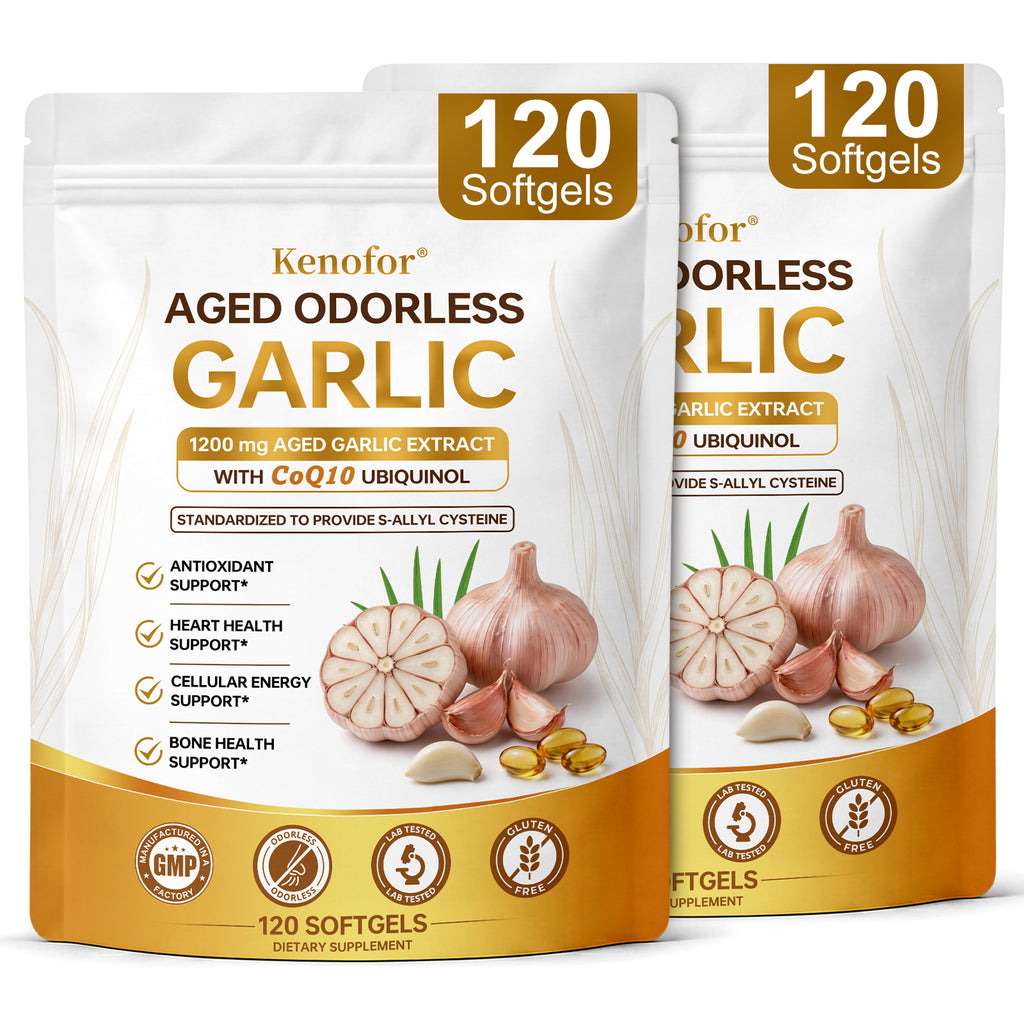 Aged Garlic Extract 1200mg with CoQ10 Ubiquinol – Kenofor
