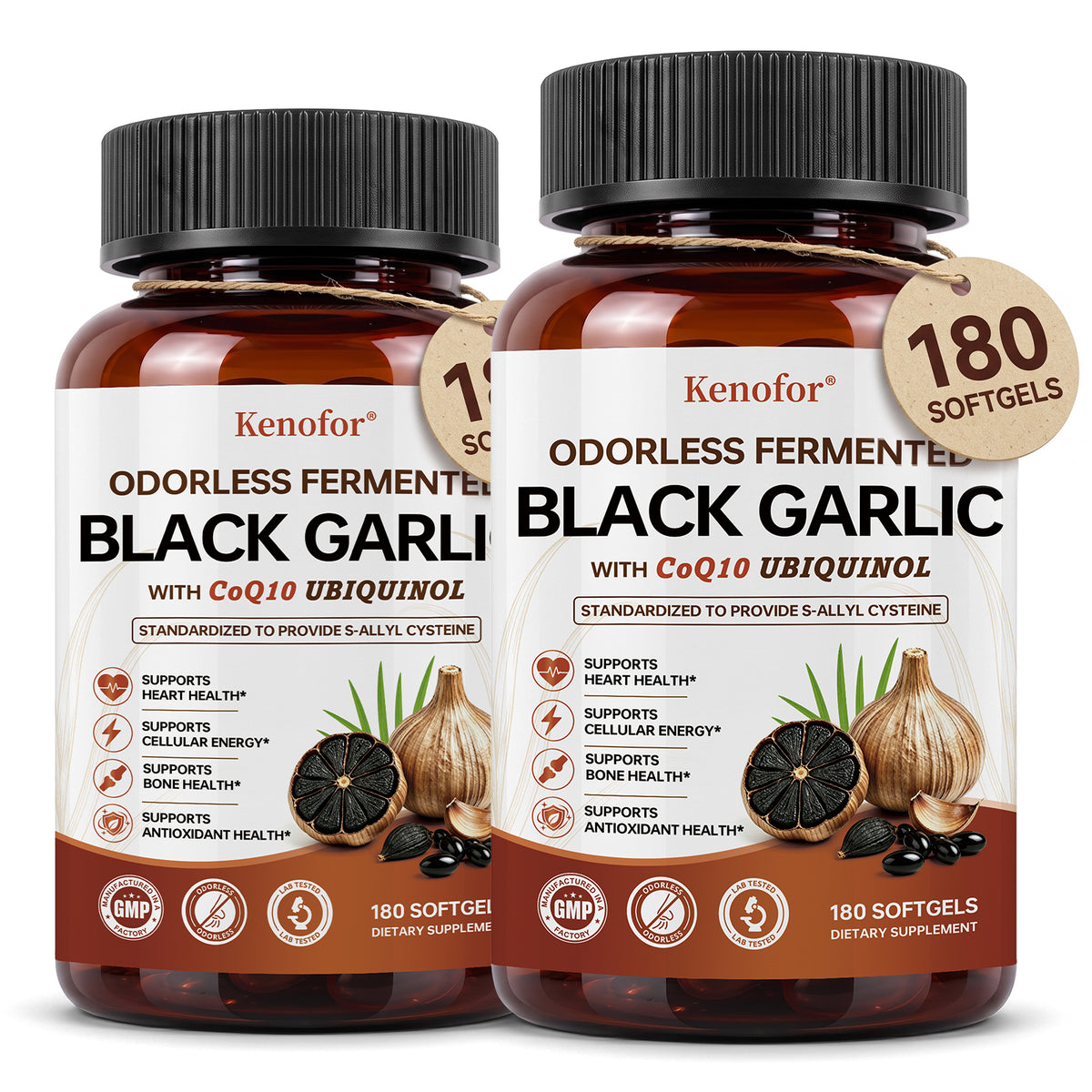 Fermented Black Garlic 1200mg with CoQ10 – Kenofor