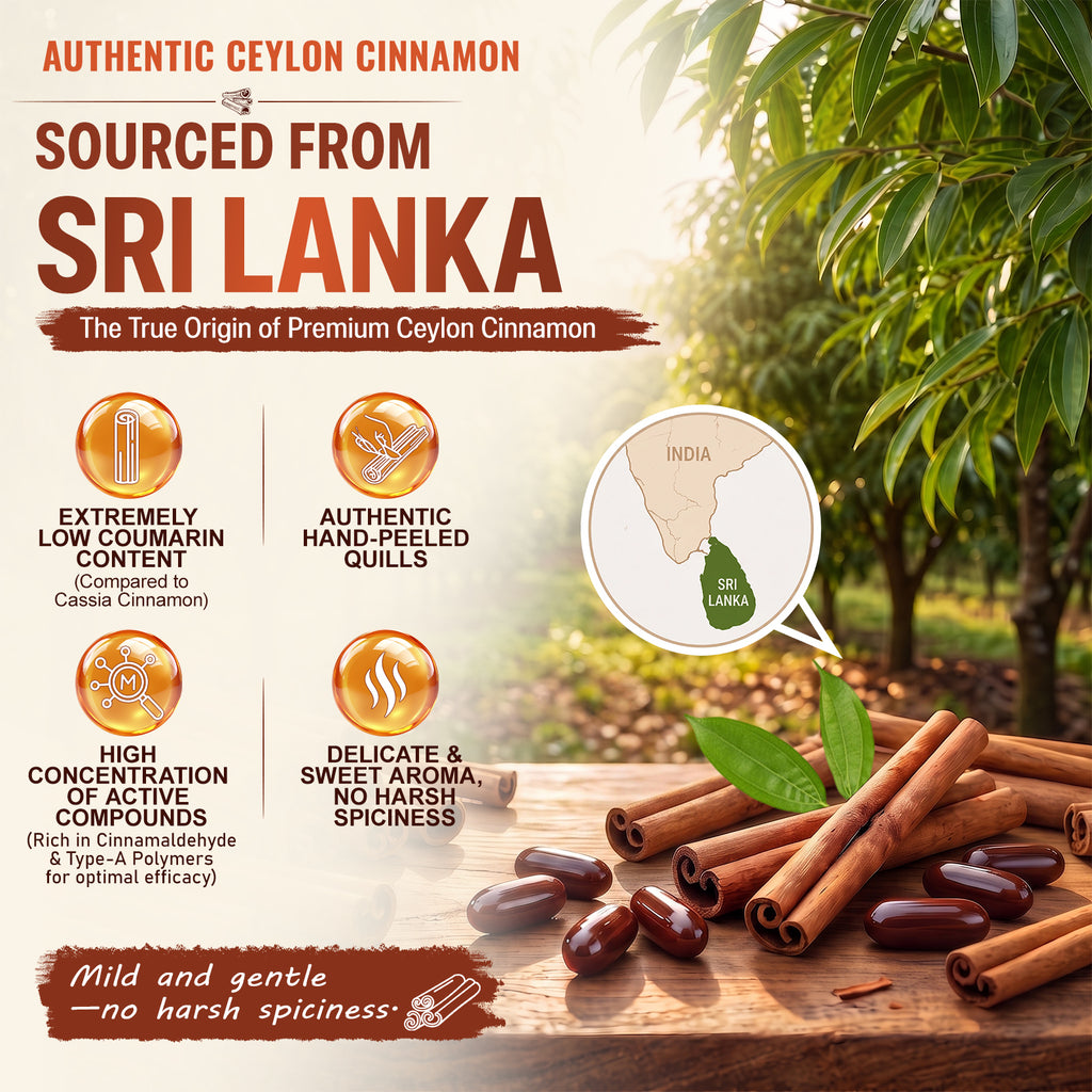Kenofor® Organic Ceylon Cinnamon 550mg with MCT Oil – High Absorption Softgels for Healthy Blood Sugar, Glucose Metabolism & Heart Support (120 Softgels)