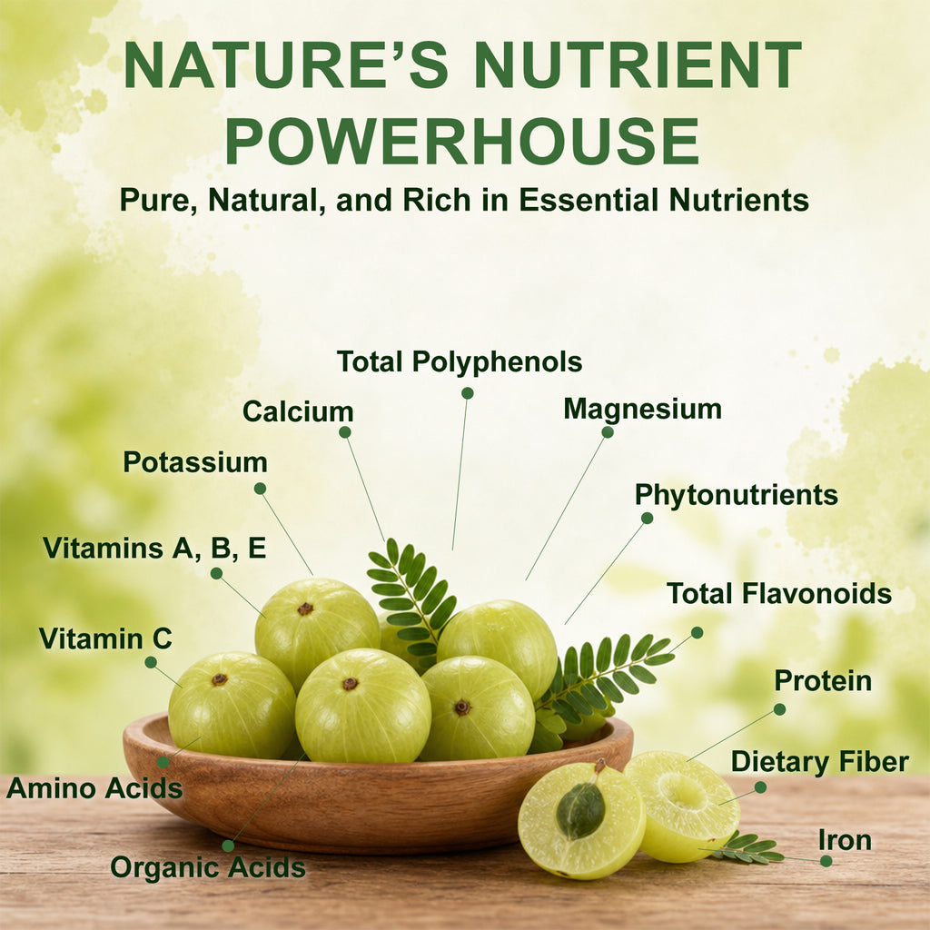 Kenofor Amla Extract Capsules 1000mg | Indian Gooseberry Antioxidant Supplement