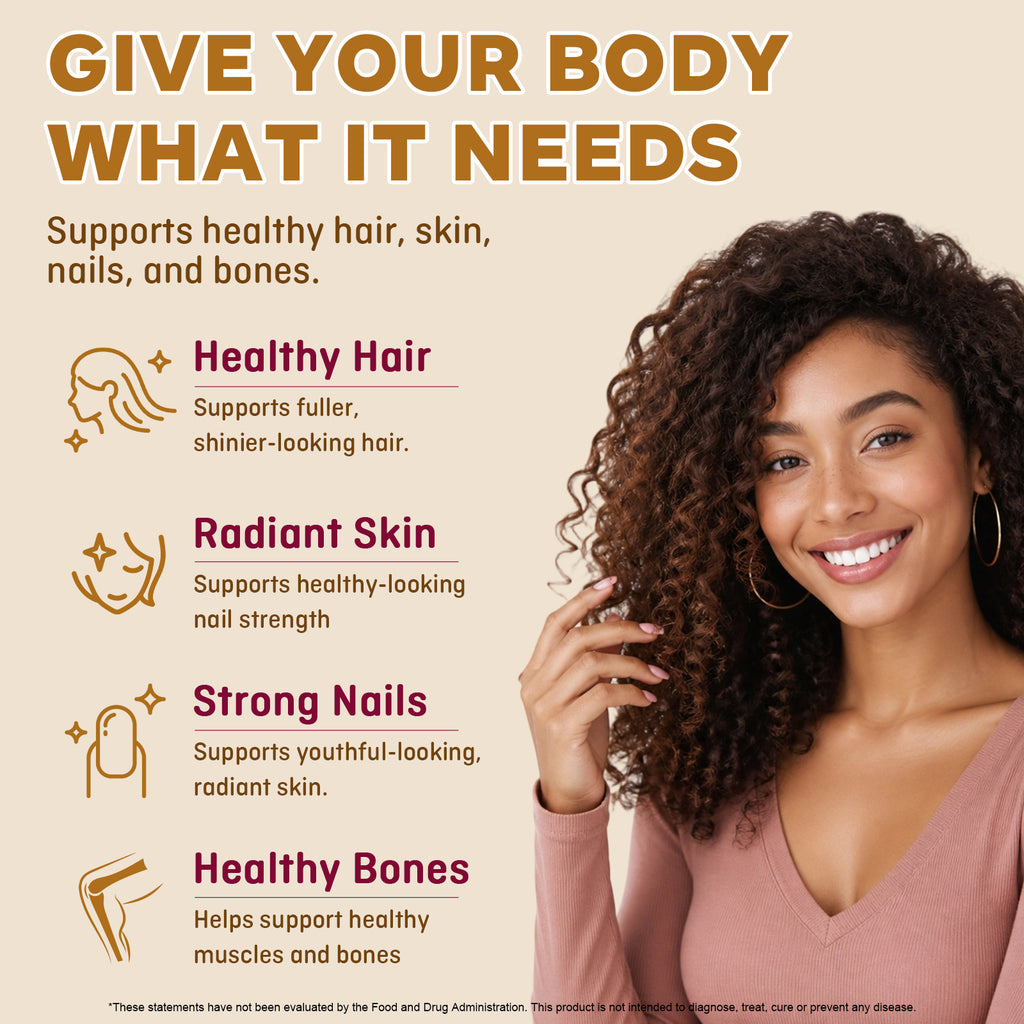 Kenofor Biotin Hair Skin & Nails Gummies | 6,000 mcg Biotin + Vitamins C & E