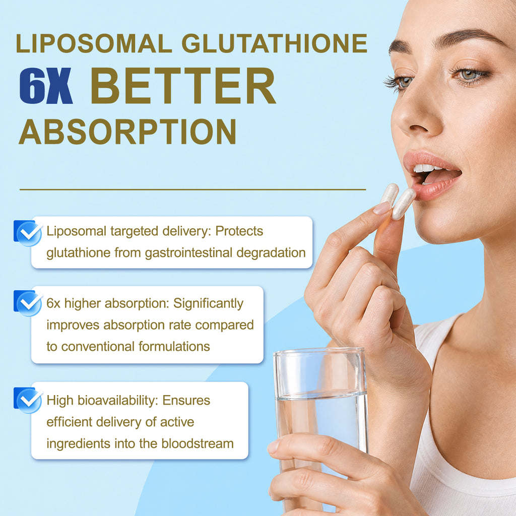 Kenofor Liposomal Glutathione 1155mg Capsules | Antioxidant Supplement with Vitamin C & Resveratrol
