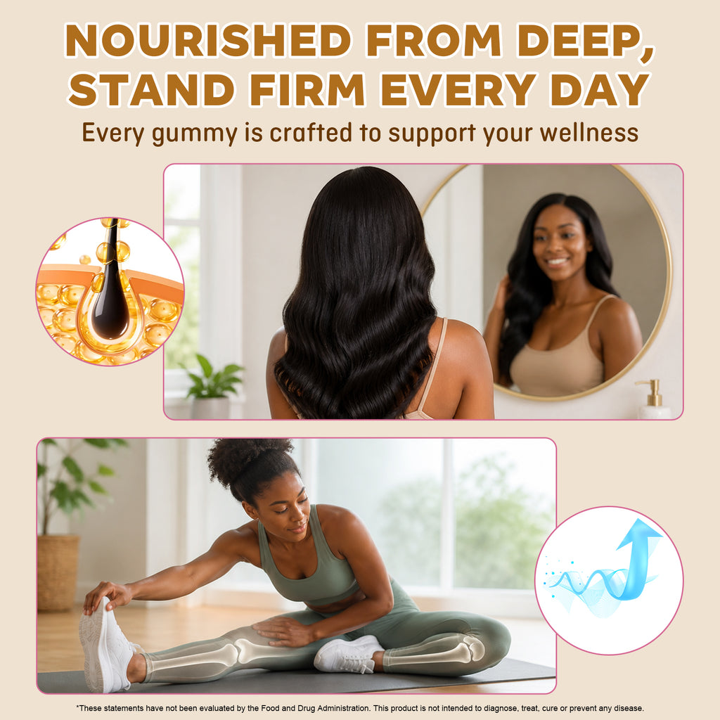 Kenofor Biotin Hair Skin & Nails Gummies | 6,000 mcg Biotin + Vitamins C & E