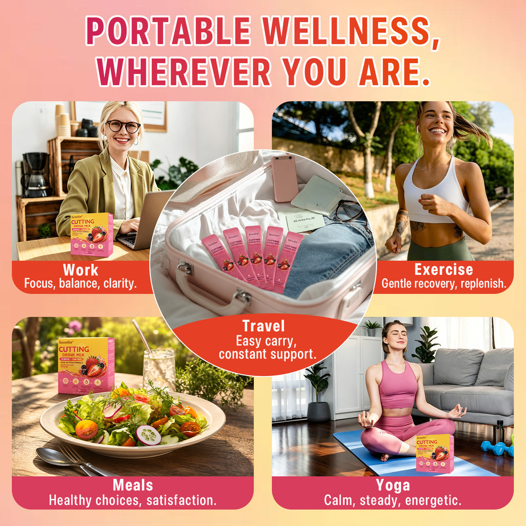 Kenofor Metabolism Support Drink Mix | Berberine & Yerba Mate Daily Wellness Formula with Strawberry Açaí Flavor