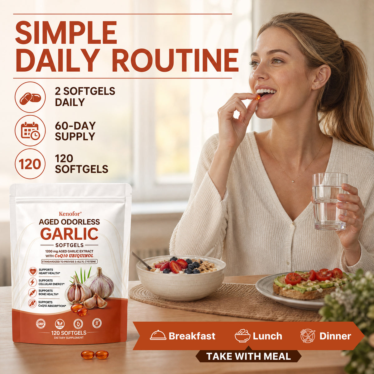Aged Garlic & CoQ10 Ubiquinol Complex – Kenofor